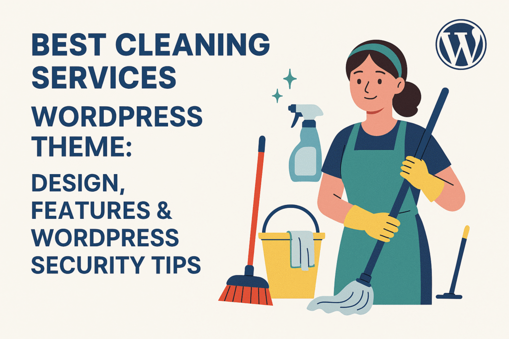 Best Cleaning Services WordPress Theme: Design, Features & WordPress Security Tips